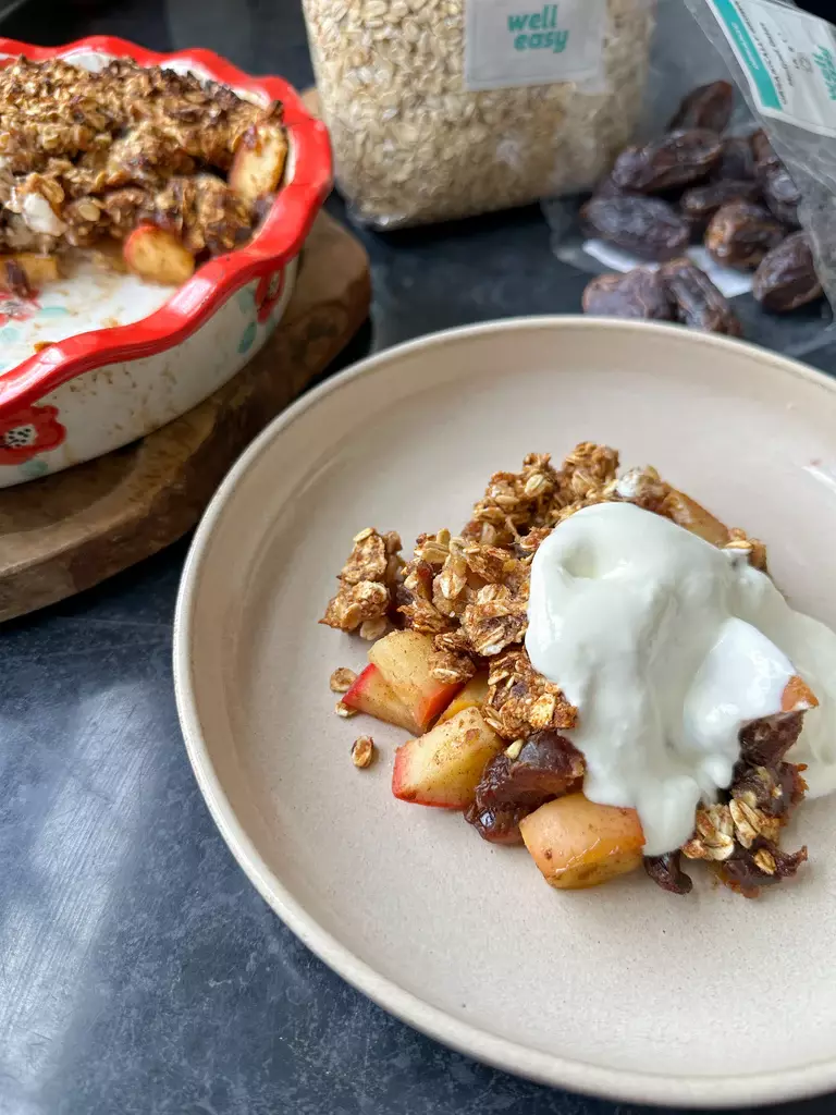 Apple & Date Crumble